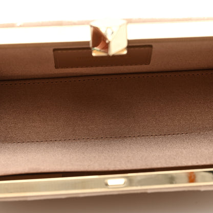 Jimmy Choo Suede Tulle Glitter Celeste Clutch Ballet Pink 5 of 8