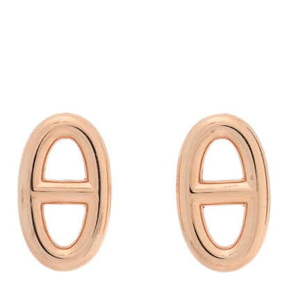 Hermes 18K Rose Gold TPM Farandole Stud Earrings 1 of 5