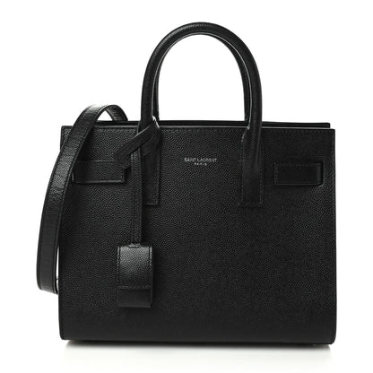 Saint Laurent Grained Calfskin Nano Sac De Jour Black 1 of 8