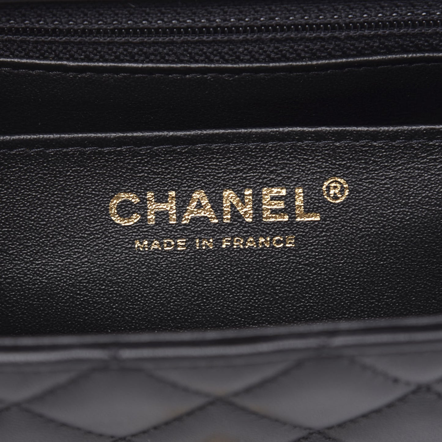 Lambskin Quilted Mini Rectangular Flap Black