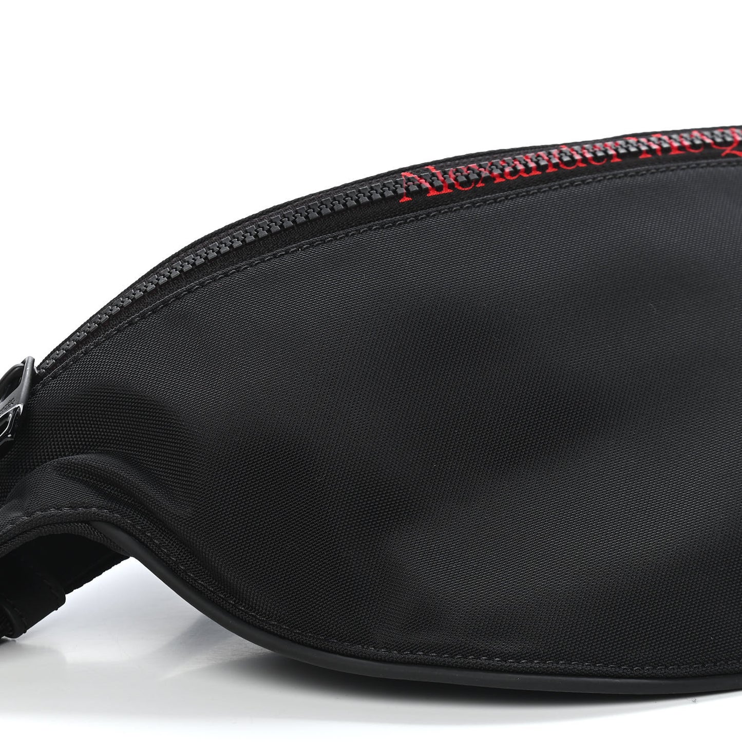 Nylon Oversized Harness Belt Bag Black Lust Red