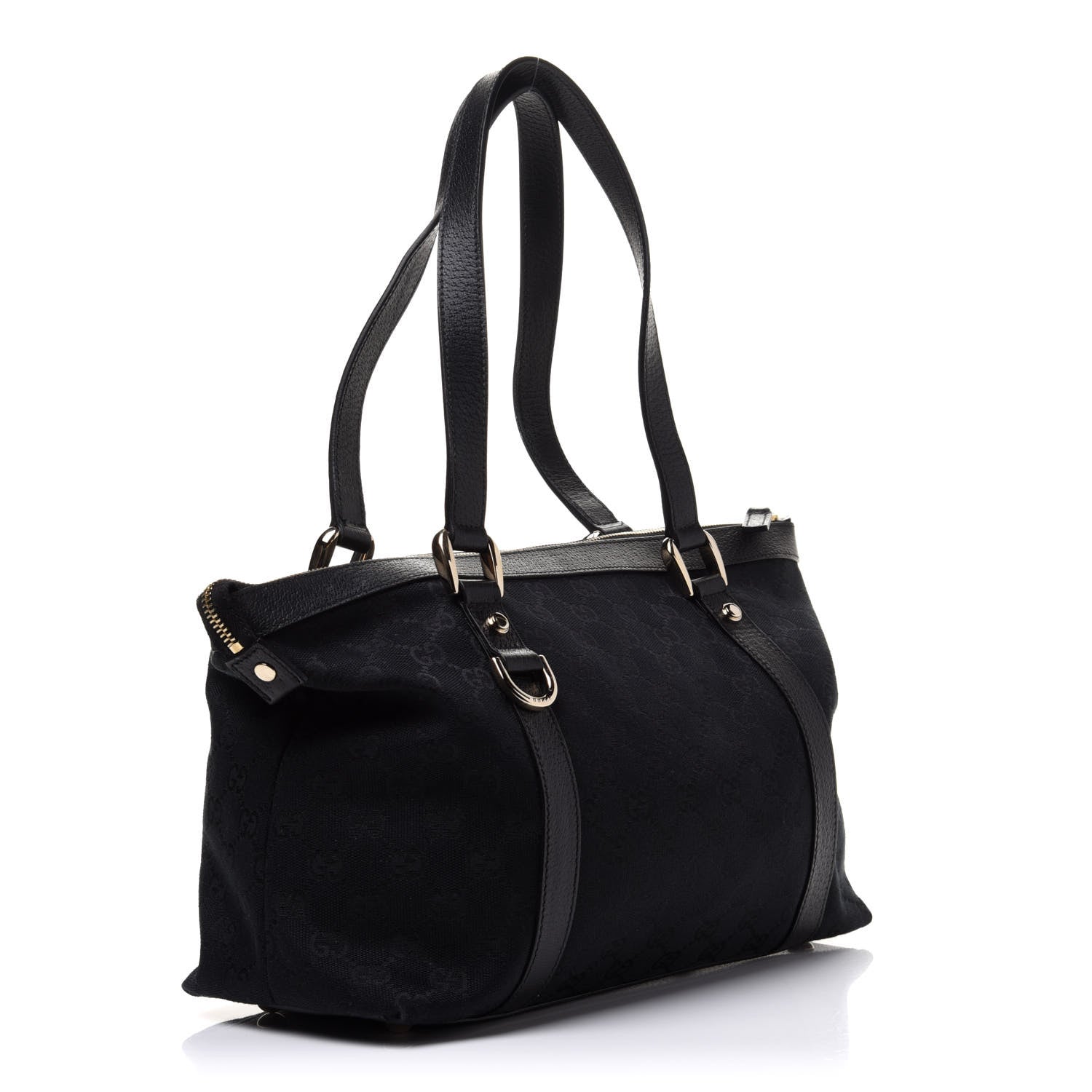 Gucci Monogram Abbey Medium Tote Black 3 of 12
