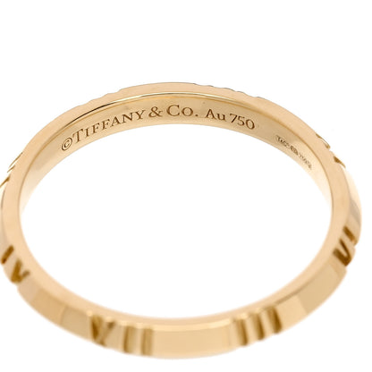 Tiffany 18K Yellow Gold Atlas X Closed Narrow Ring 61 9.5 4 of 5