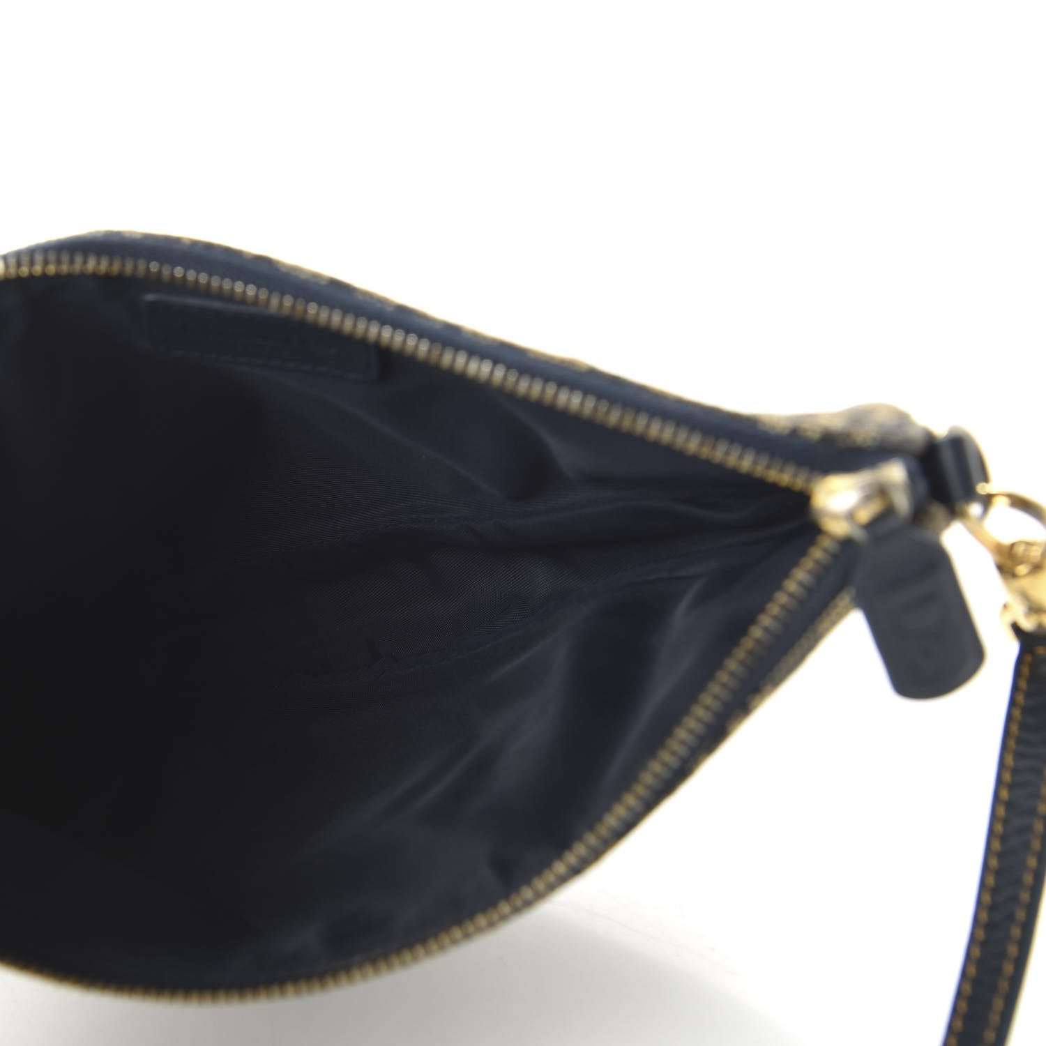Christian Dior Monogram Mini Saddle Pochette Navy 5 of 10
