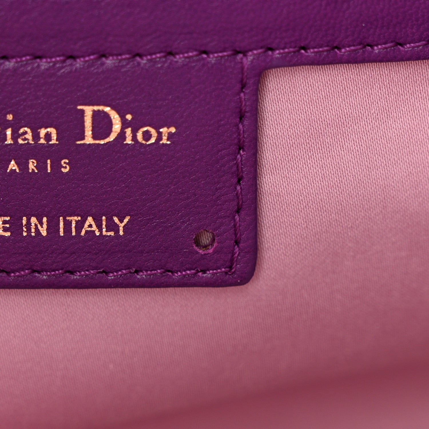 Christian Dior Lambskin Cannage Small Milly La Foret Shoulder Bag Purple 11 of 13