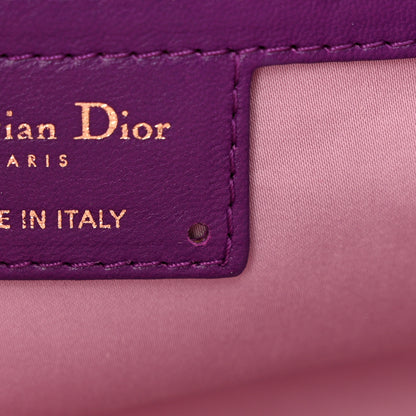 Christian Dior Lambskin Cannage Small Milly La Foret Shoulder Bag Purple 11 of 13