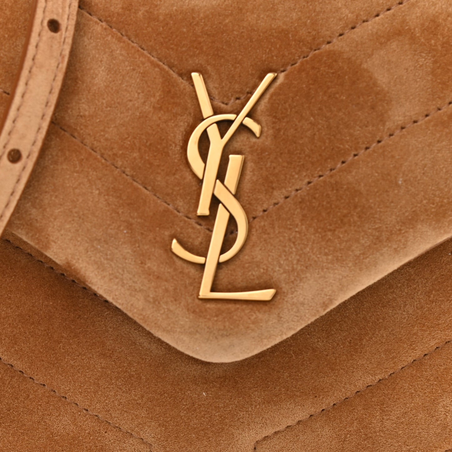 Suede Toy Loulou Shoulder Bag Cinnamon