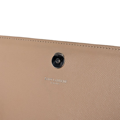 Saint Laurent Grain De Poudre Medium Monogram Kate Satchel Nude Powder 11 of 13