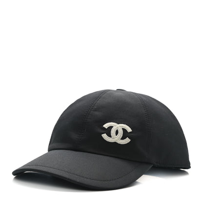 Chanel Cotton CC Cap Hat Black 1 of 7