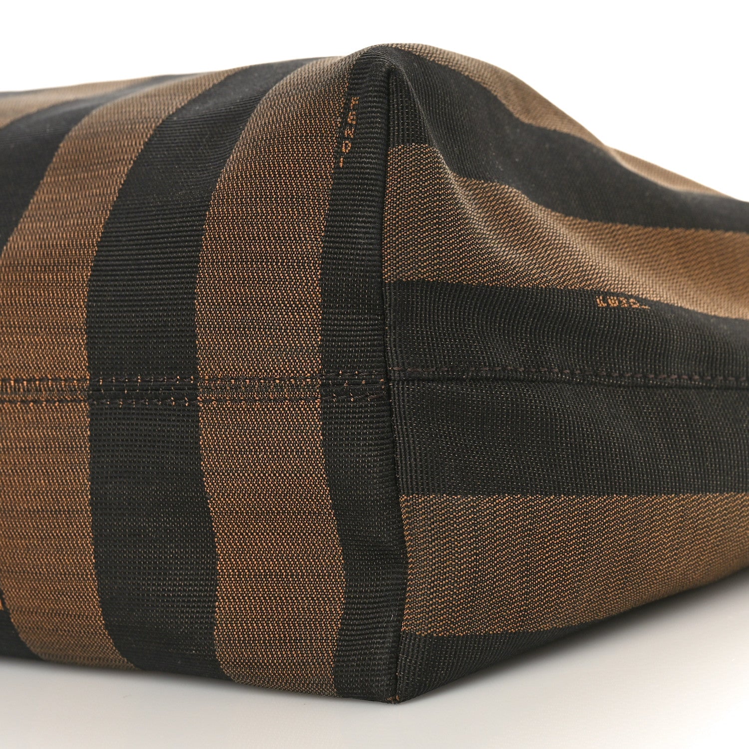 Fendi Pequin Vitello Medium Roll Tote Tobacco Yellow 8 of 11
