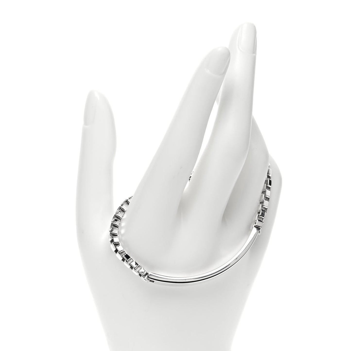 Sterling Silver Venetian Link ID Bracelet