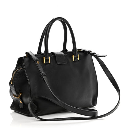 Saint Laurent Calfskin Monogram Baby Downtown Cabas Black 3 of 10