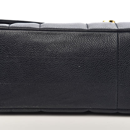 Chanel Caviar Vertical Quilted Jumbo Single Flap Black 22 of 23