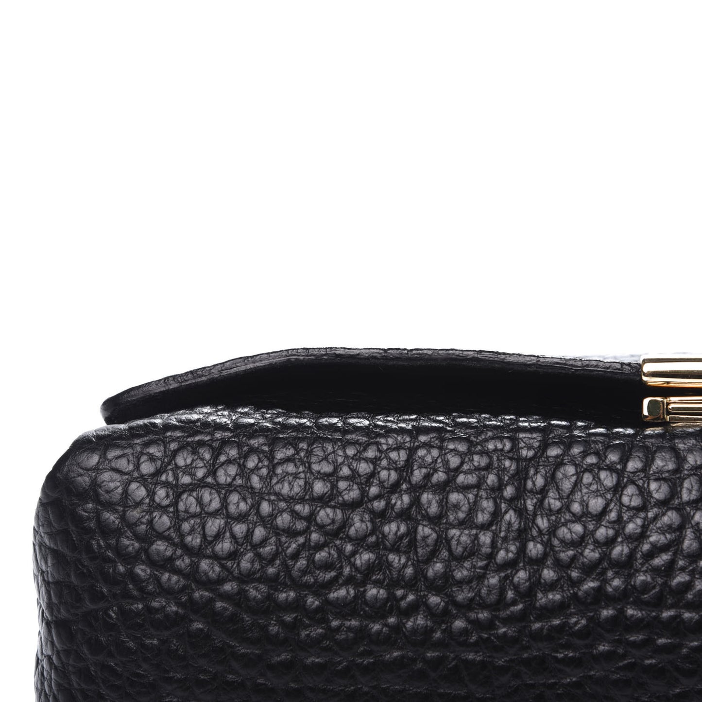 Signature Grain Medium Mildenhall Crossbody Bag Black