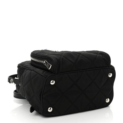 Prada Nylon Tessuto Impuntu Quilted Backpack Black 4 of 10