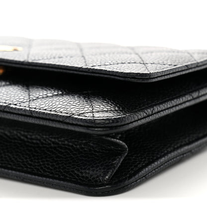 Chanel Caviar Quilted Wallet on Chain WOC Black 12 of 13