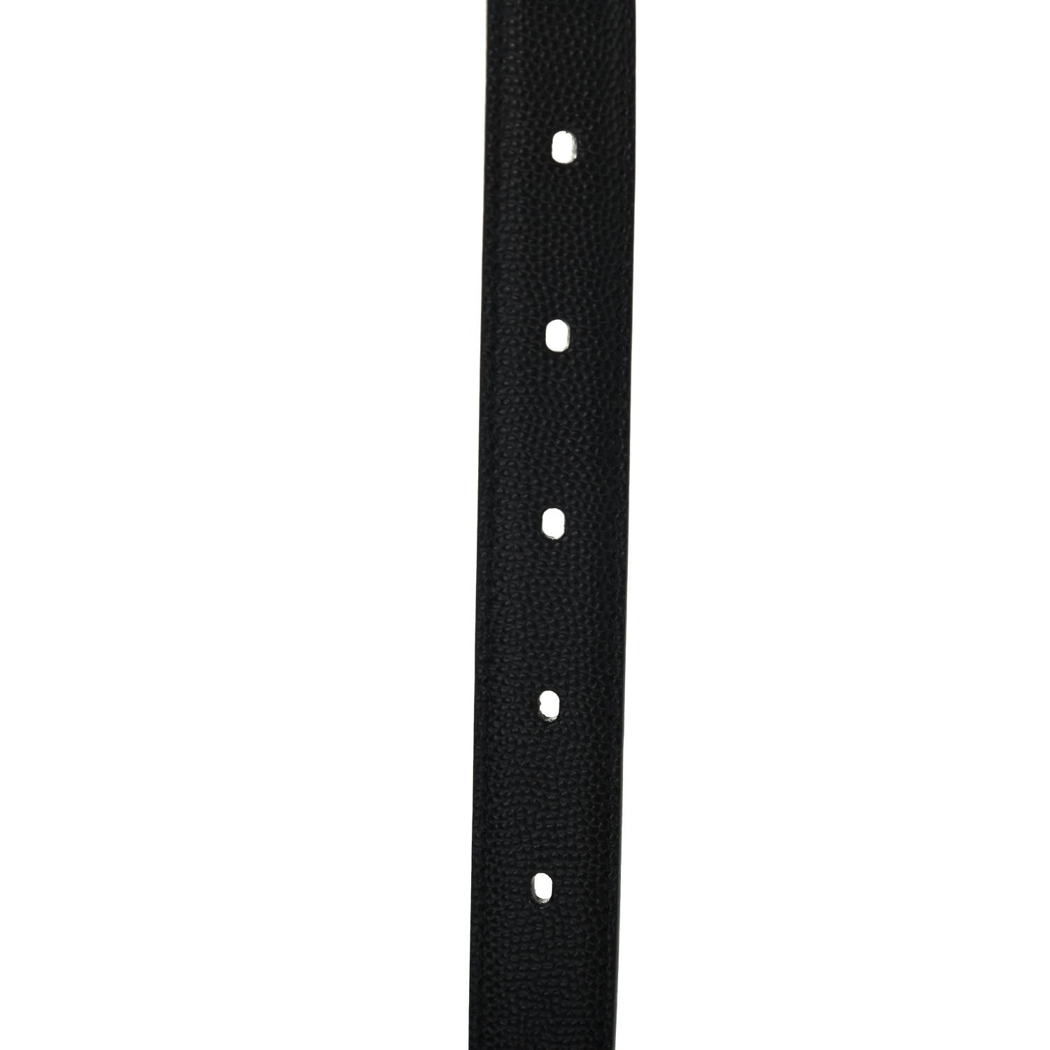 Saint Laurent Grain De Poudre Monogram Passant Buckle Belt 105 Black 3 of 4