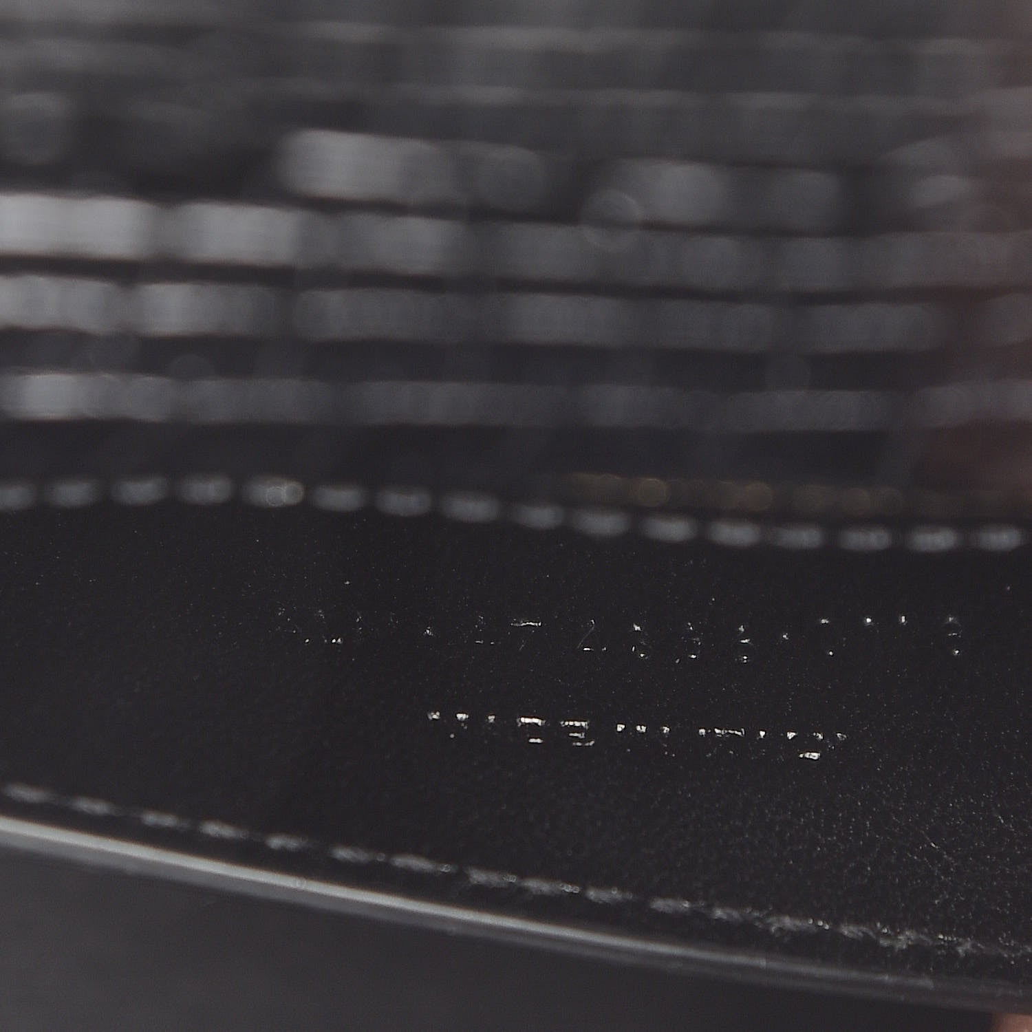 Saint Laurent Calfskin Crocodile Embossed Small Classic Monogram Kate Tassel Satchel Black 9 of 10