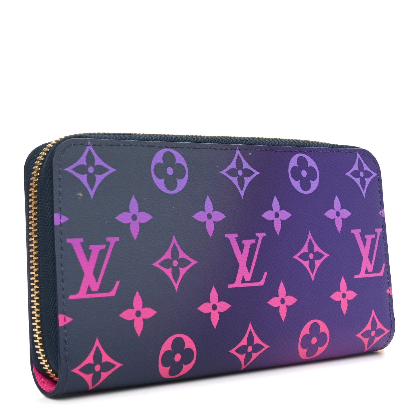 Monogram Giant Spring In The City Zippy Wallet Midnight Fuchsia