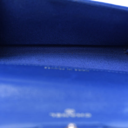 Chanel Lambskin Quilted Flap Card Holder Royal Blue 5 of 13