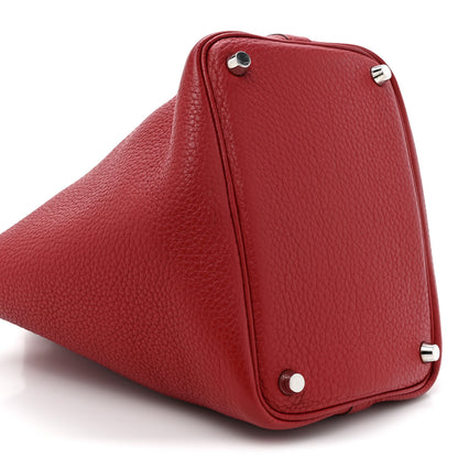 Hermes Taurillon Clemence Picotin Lock 18 PM Rouge Garance 10 of 10