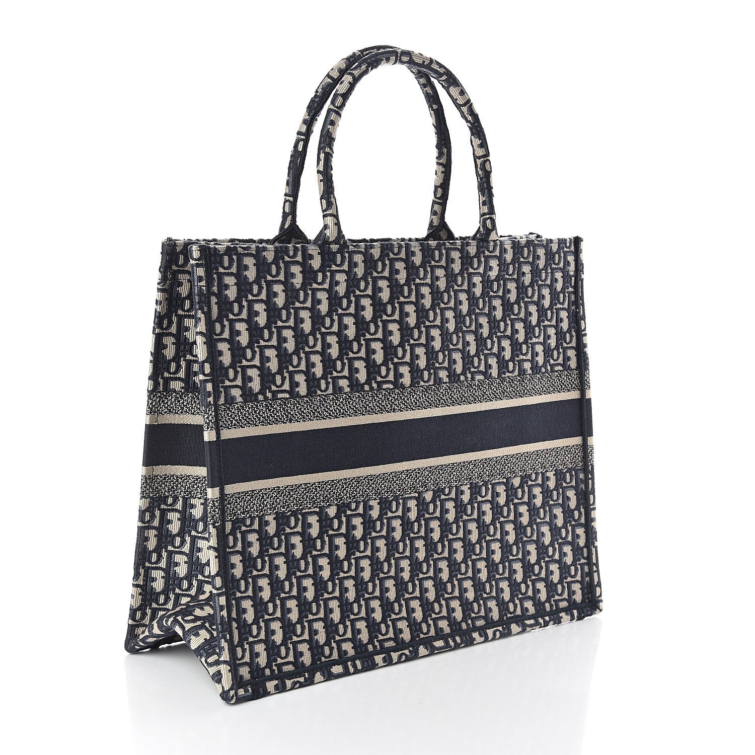 Christian Dior Oblique Book Tote Blue Multicolor 2 of 8