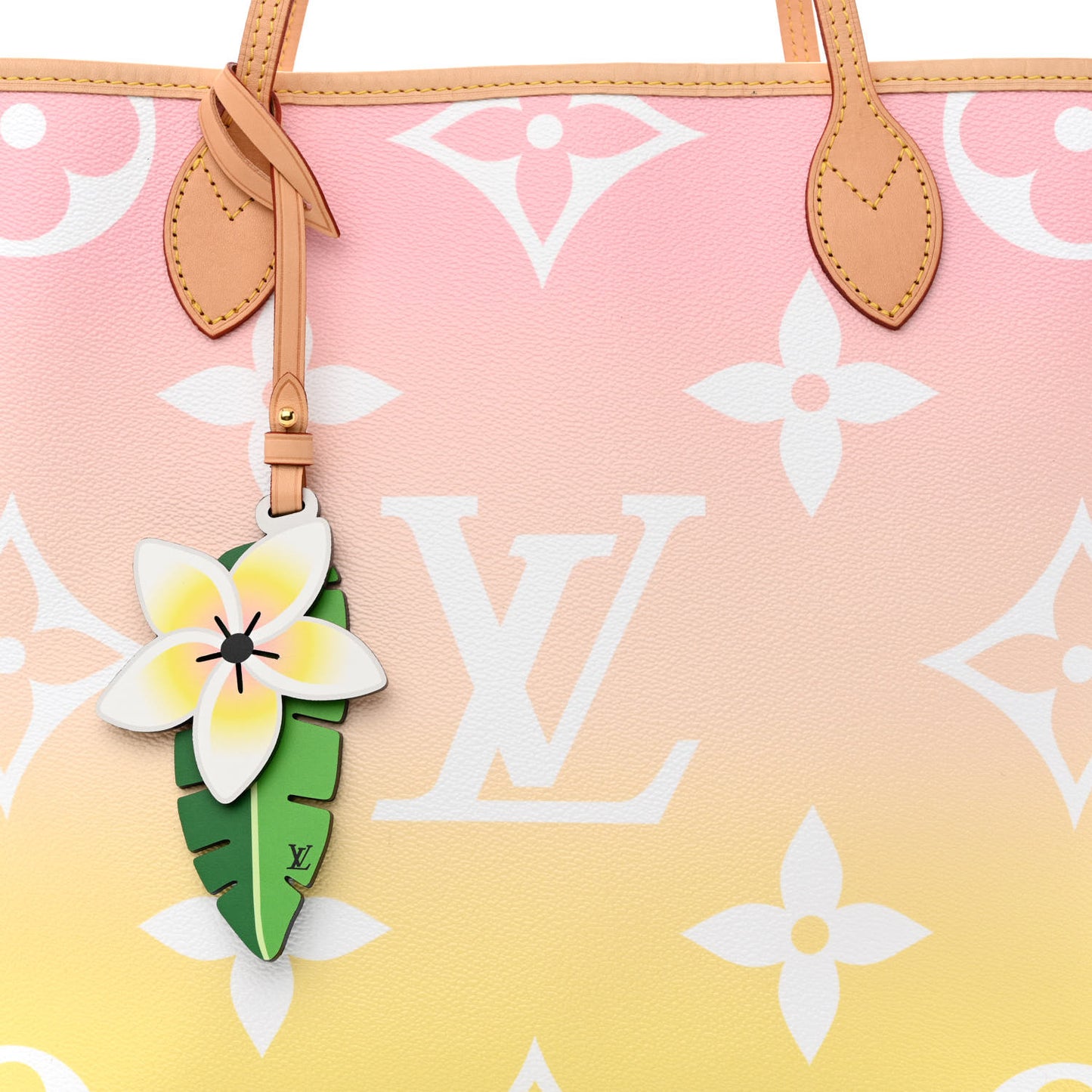 Monogram Giant By The Pool Neverfull MM Light Pink