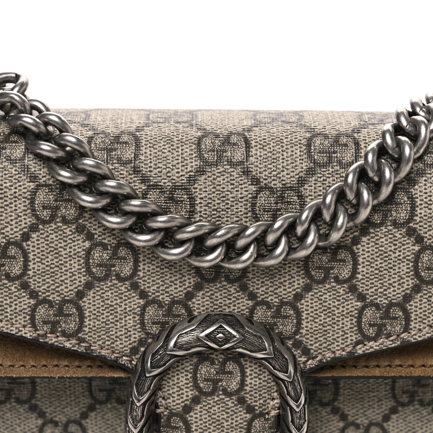 Gucci GG Supreme Monogram Mini Dionysus Shoulder Bag Taupe 1877151