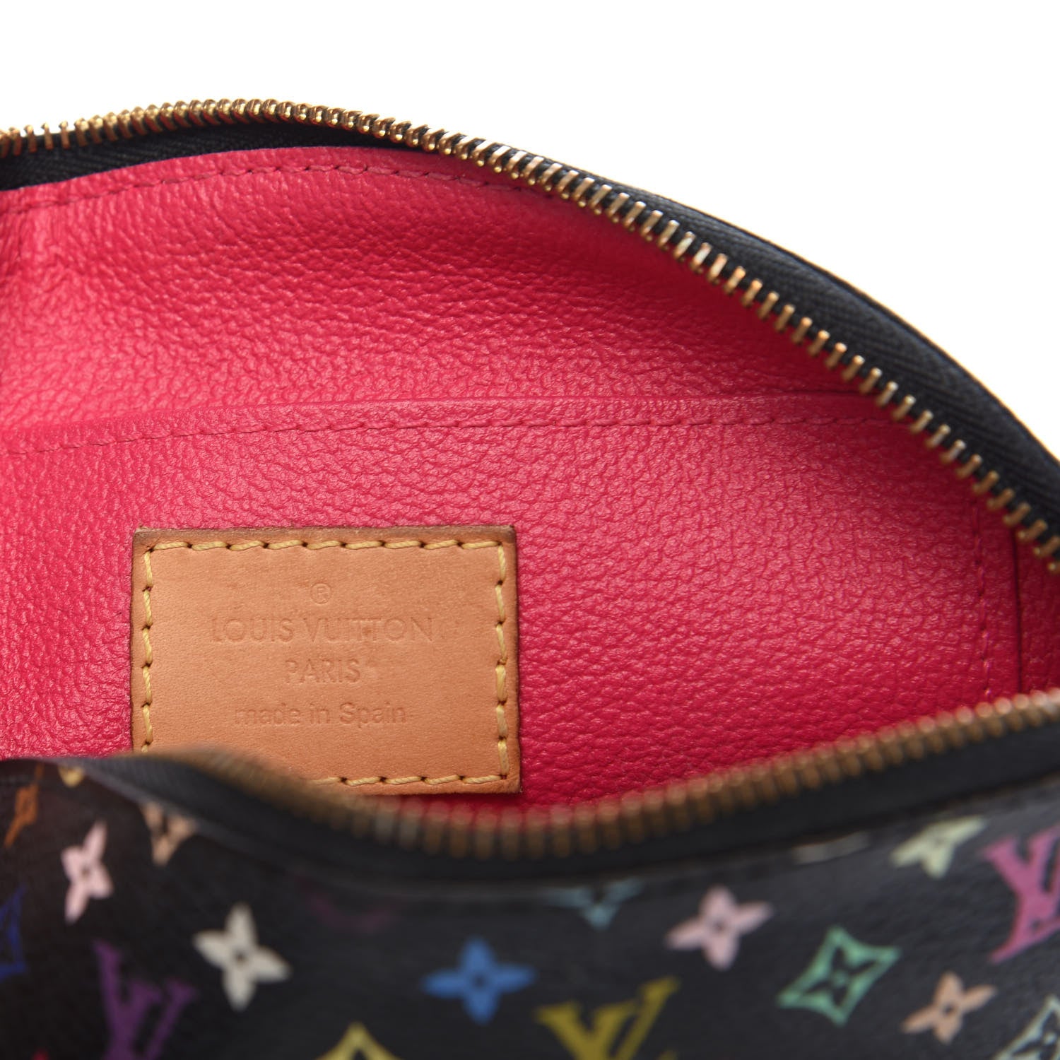 Louis Vuitton Monogram Multicolor Cosmetic Pouch Black Grenade 6 of 8