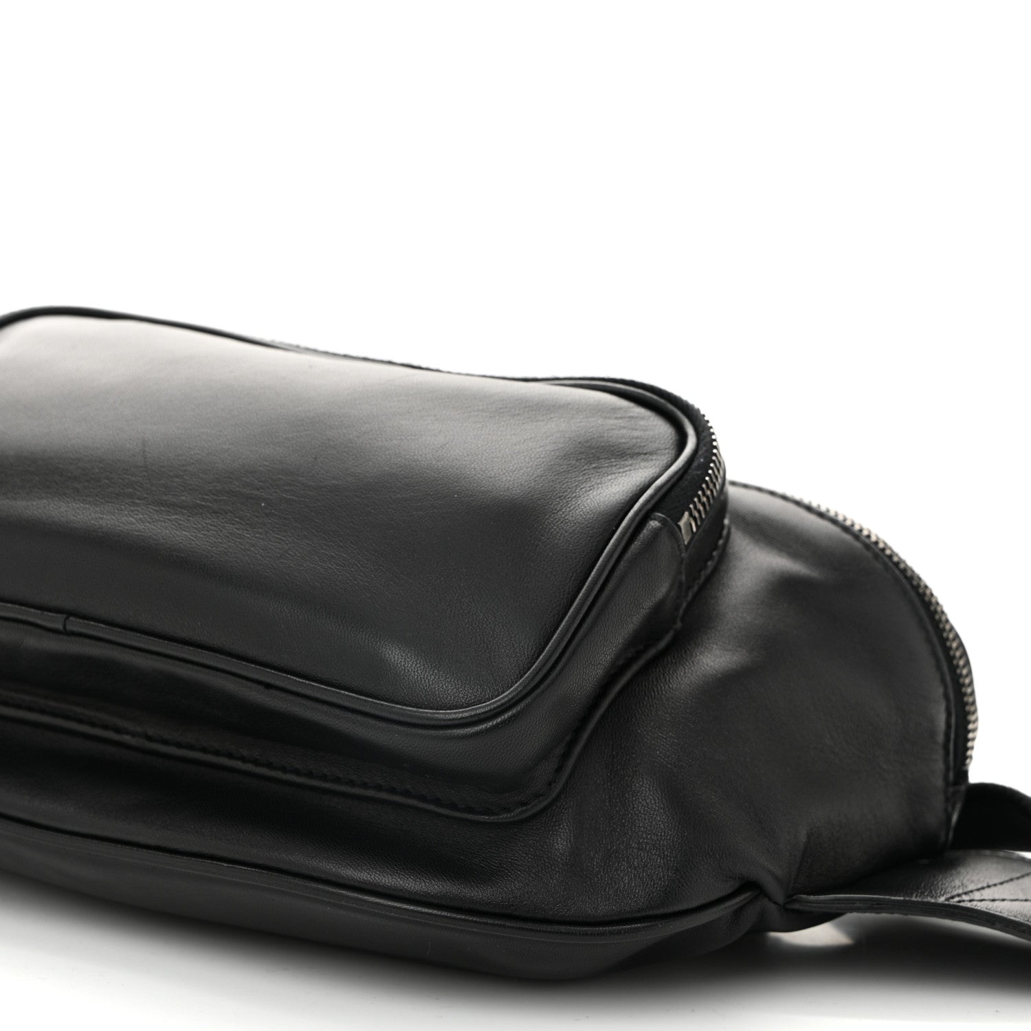 Saint Laurent Lambskin Subway Belt Bag Black 10 of 11