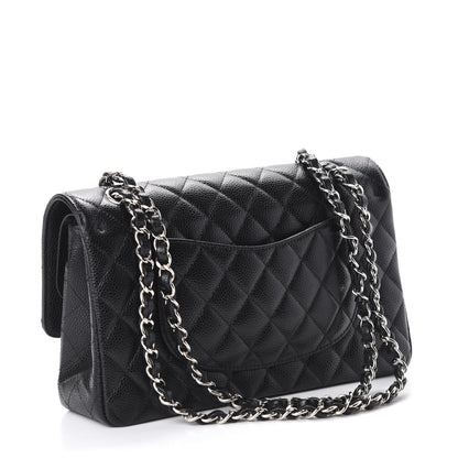 Chanel Caviar Quilted Medium Double Flap Black 2 of 9