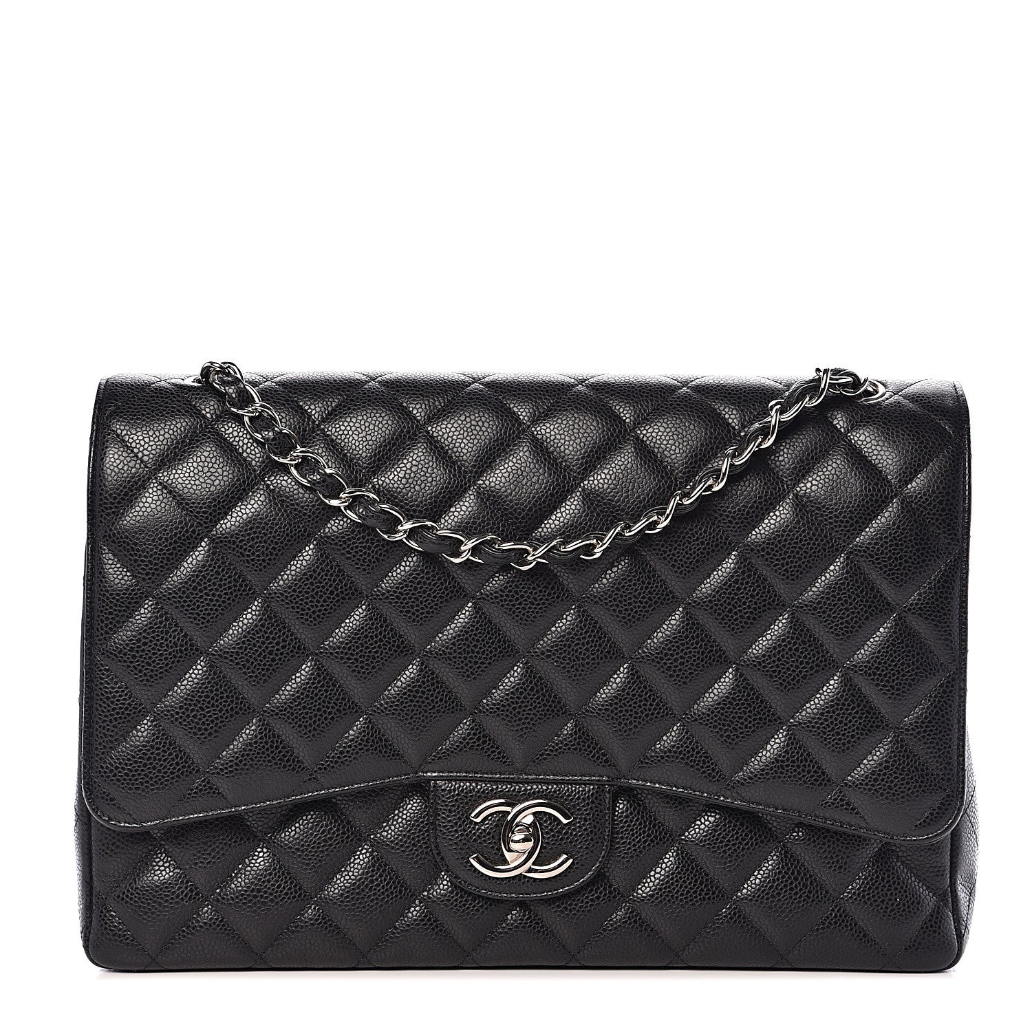 Chanel Caviar Quilted Maxi Double Flap Black 1 of 10