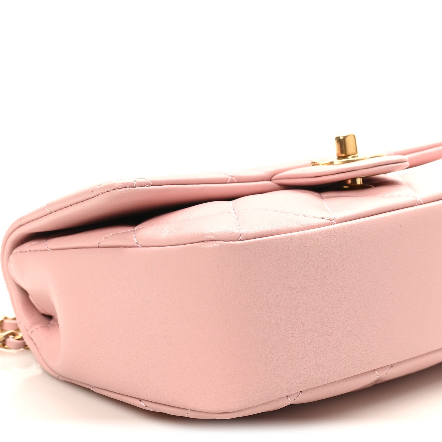 Chanel Lambskin Quilted Mini Heart Charms Flap Light Pink 9 of 10