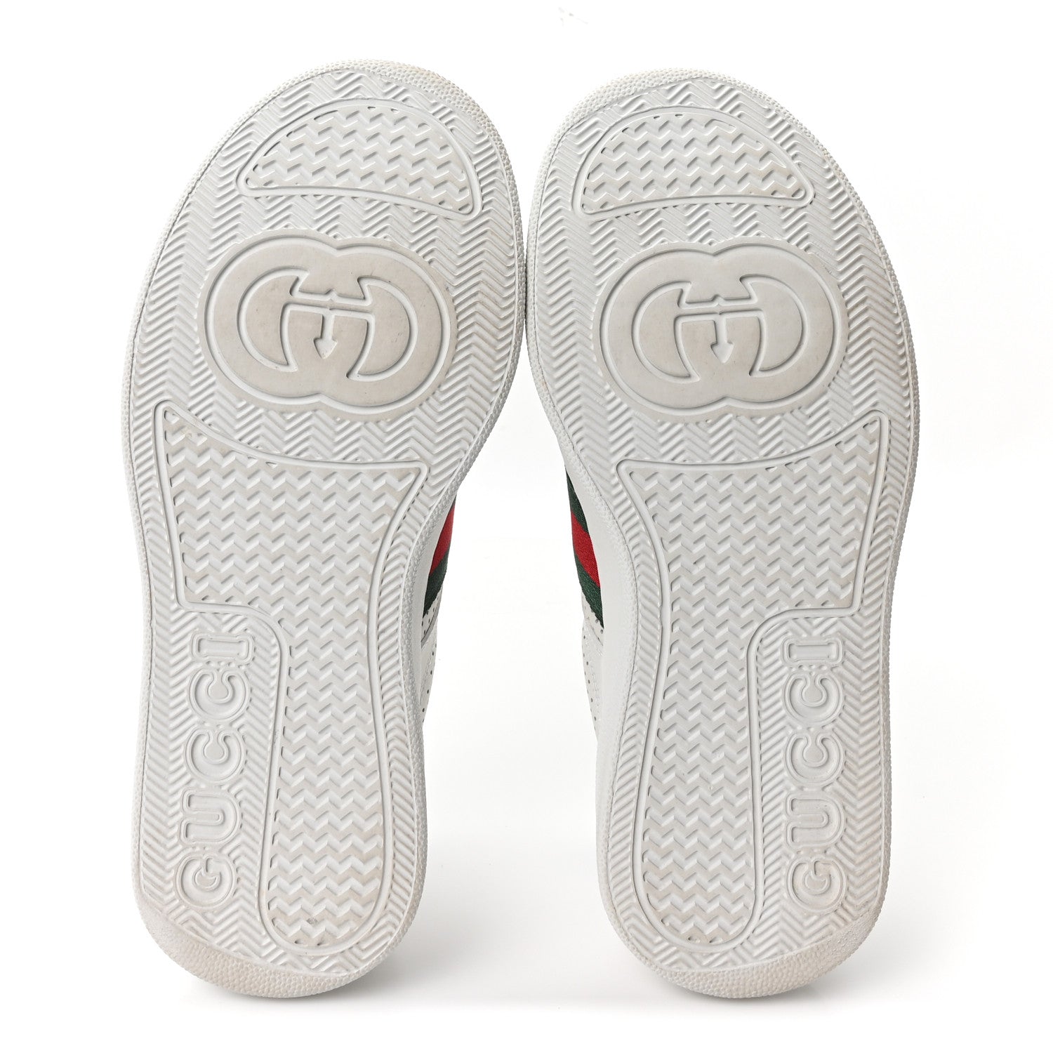 Gucci Calfskin Web Perforated Womens Platform 55mm Sneakers 37.5