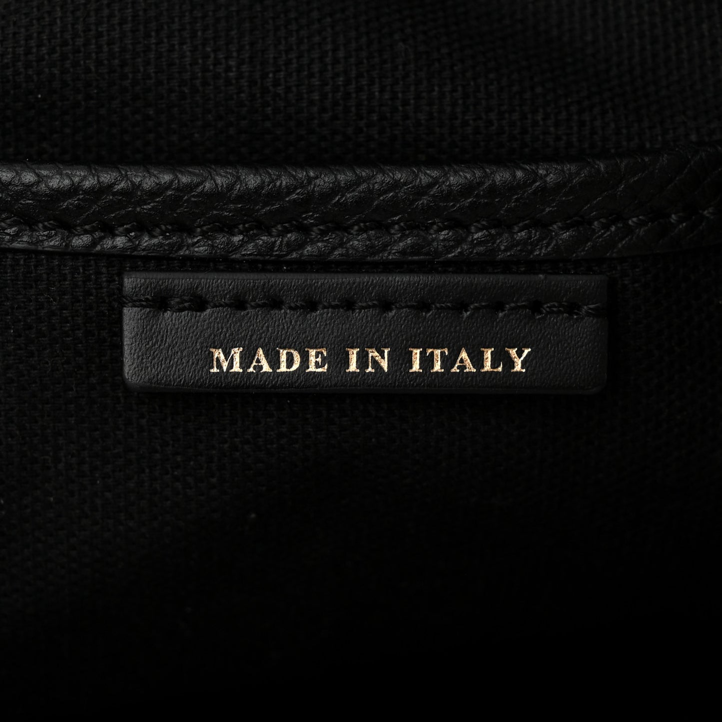 Grainy Calfskin House Check Small Canterbury Black