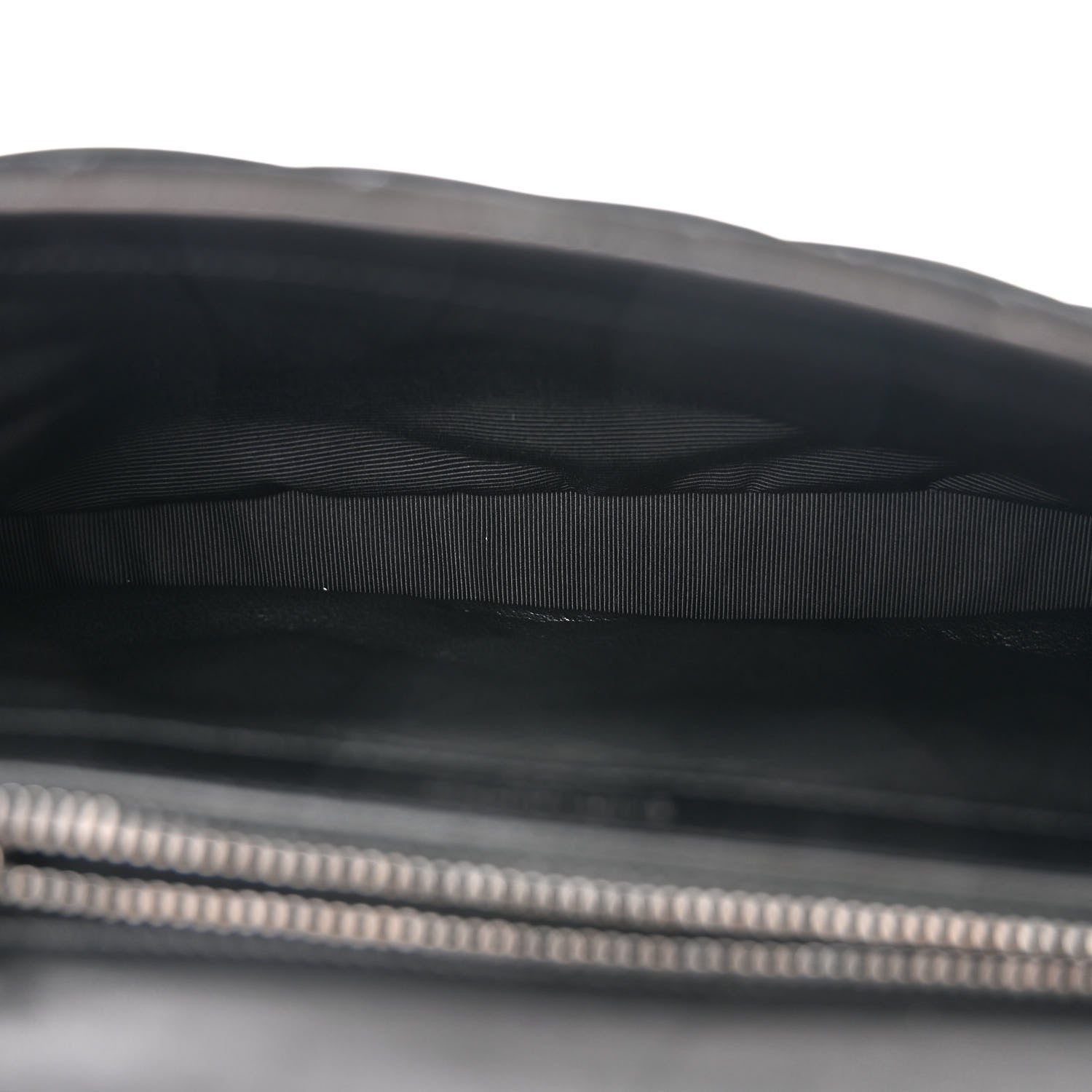 Saint Laurent Suede Matelasse Chevron Fringe Monogram Medium College Bag Black 5 of 11