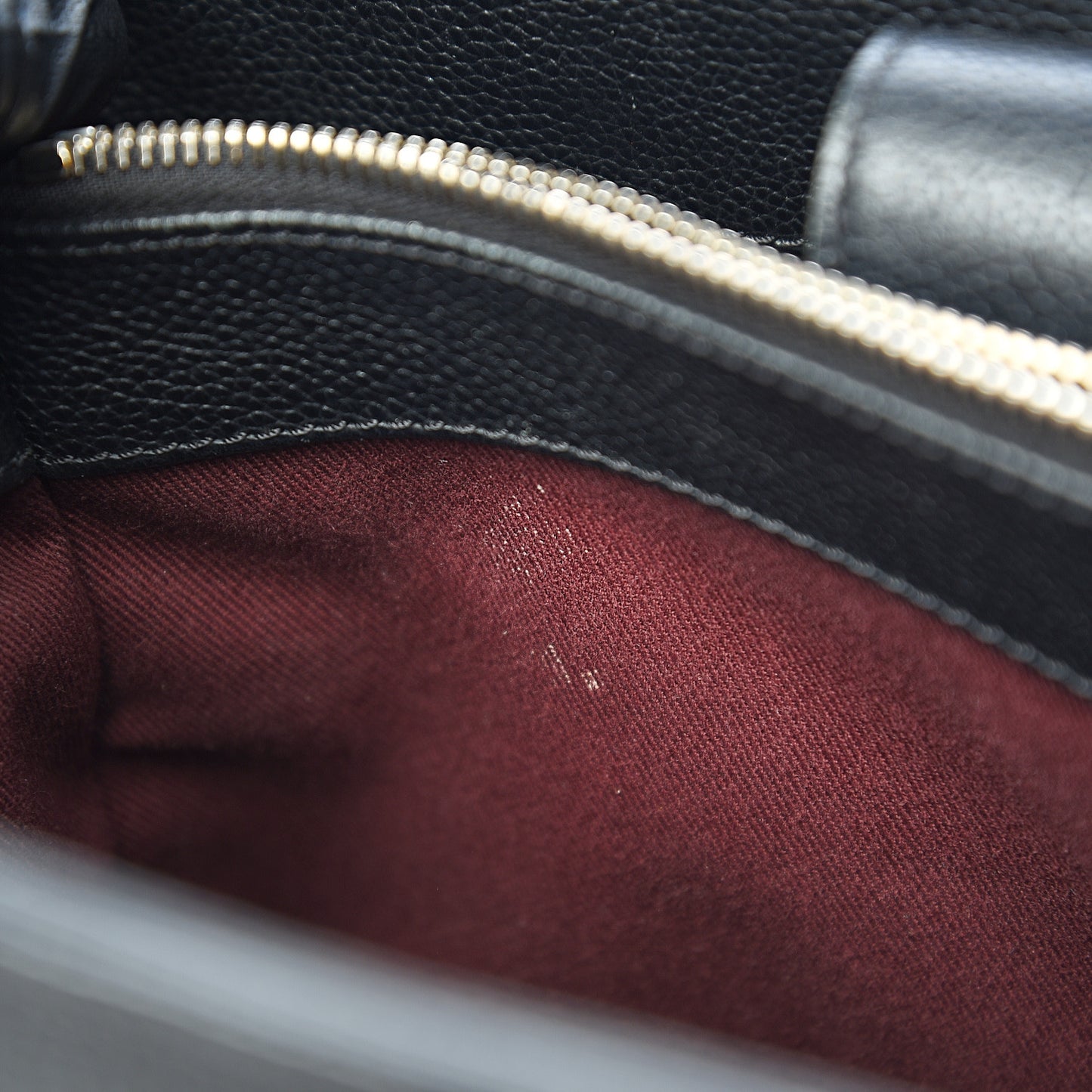 Grained Calfskin Small Neo Executive Shopper Tote Black
