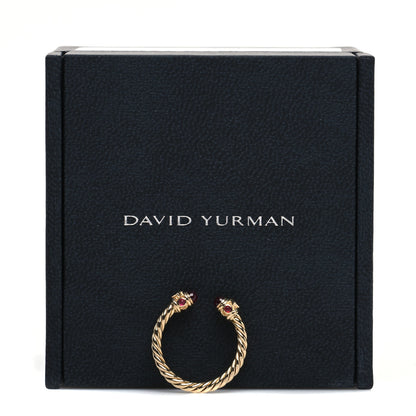 David Yurman 18K Yellow Gold Ruby Renaissance Ring 48 4.5 6 of 6