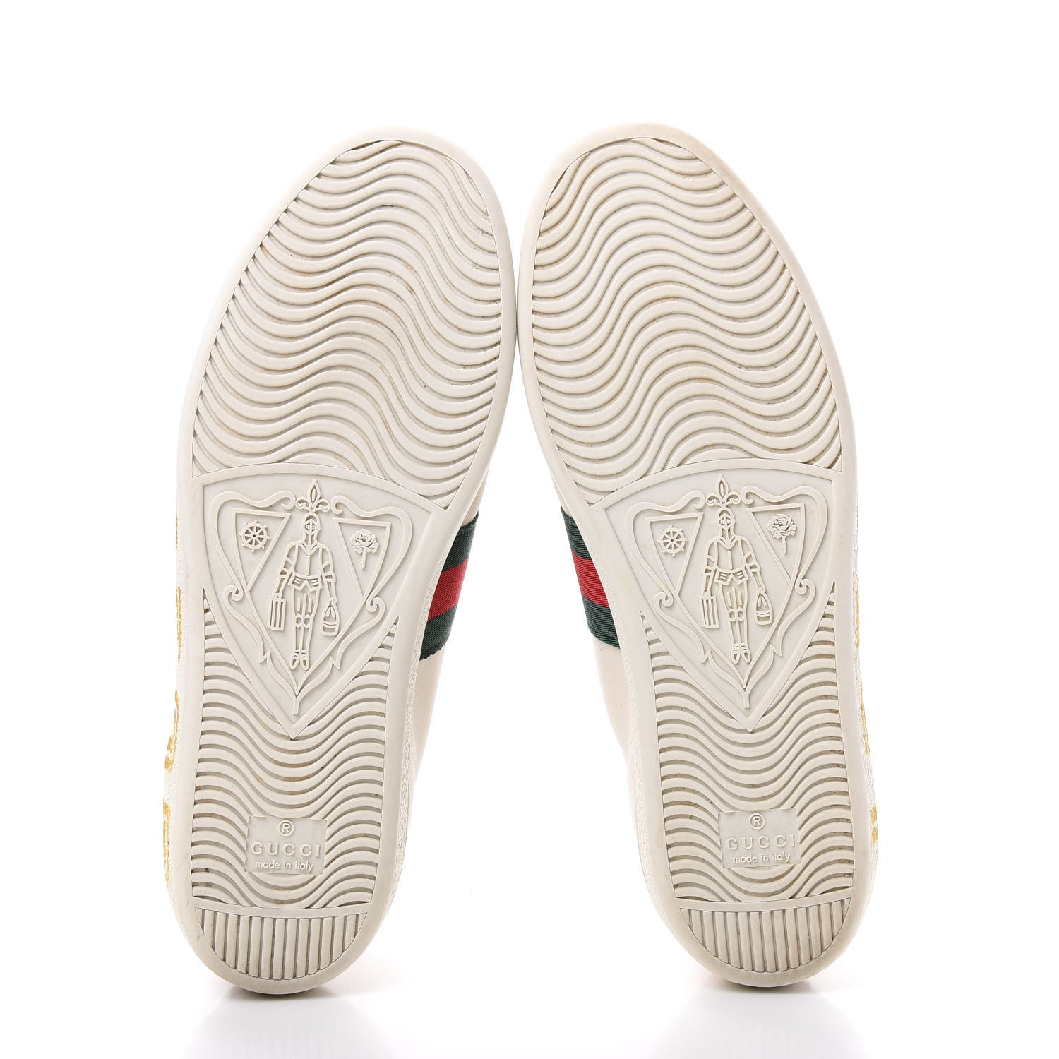 Gucci X SEGA Calfskin Ayers Web Guccy Womens Ace Sneakers 37.5 White 6 of 10