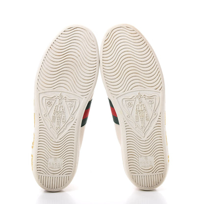 Gucci X SEGA Calfskin Ayers Web Guccy Womens Ace Sneakers 37.5 White 6 of 10