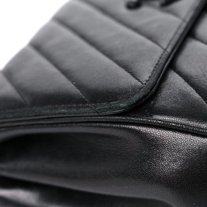 Chanel Lambskin Quilted Jumbo Coco Vintage Flap Black 21 of 22