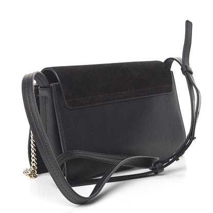 Chloe Suede Calfskin Small Faye Shoulder Bag Black 3 of 11