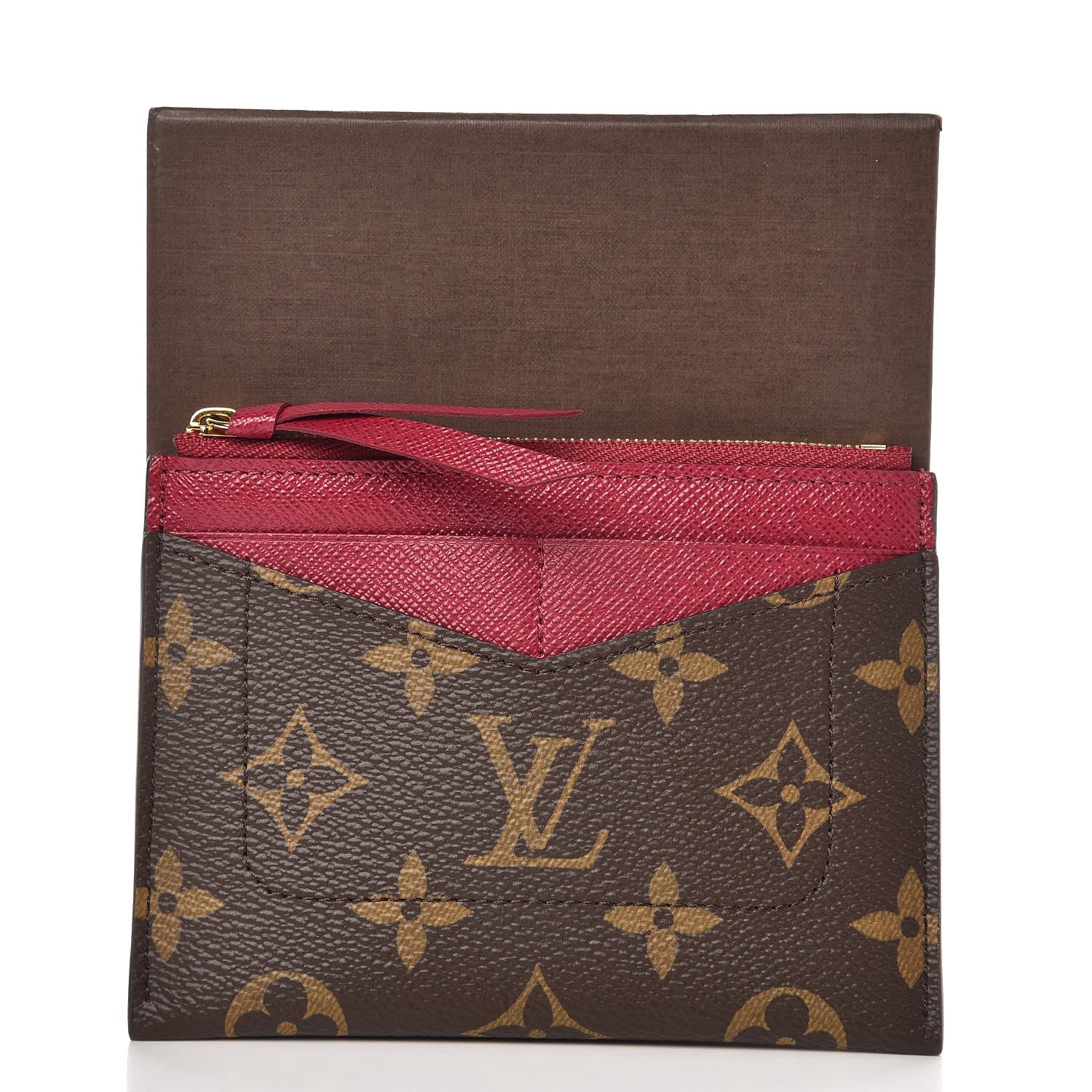 Louis Vuitton Monogram Zipped Card Holder Fuchsia 7 of 7