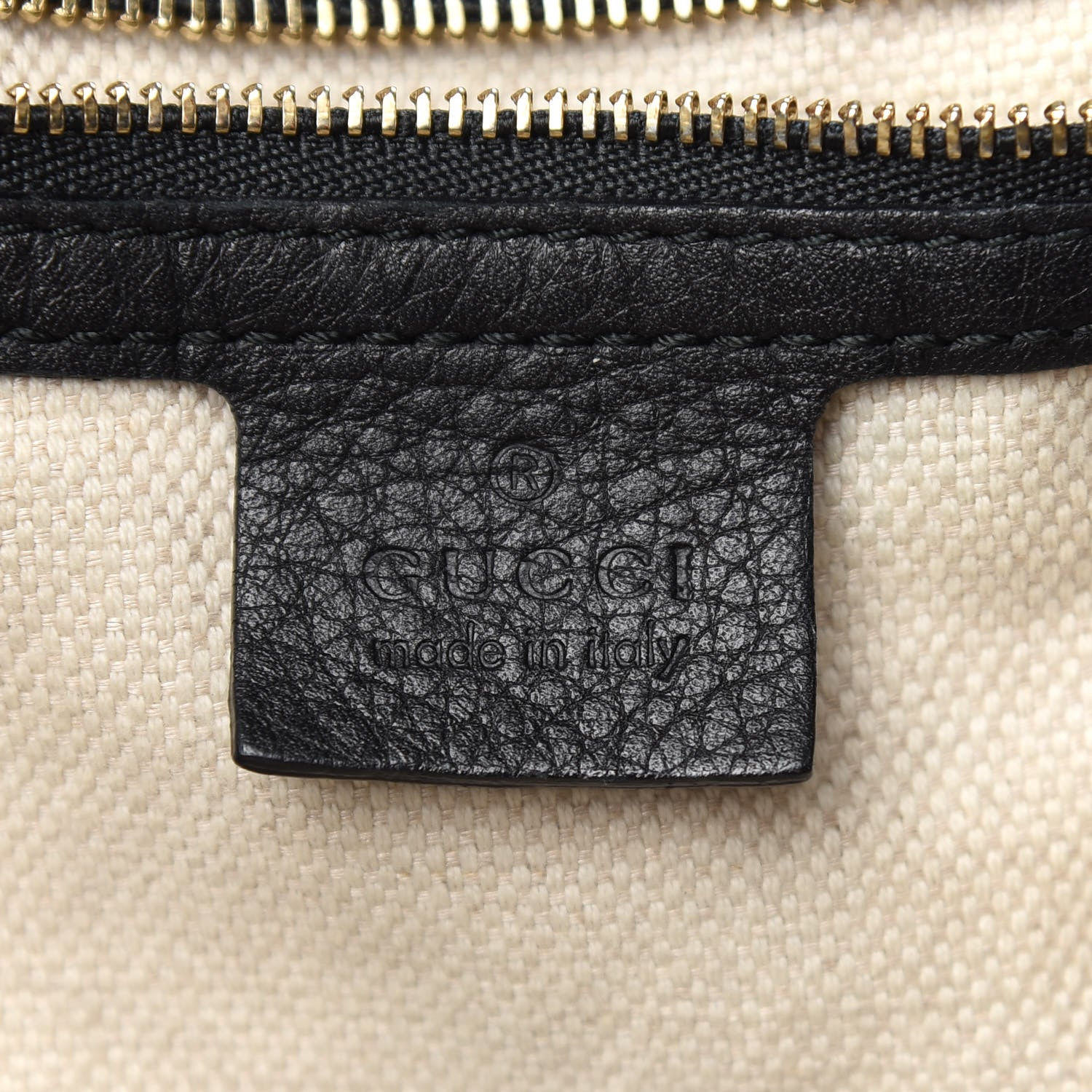 Gucci Pebbled Calfskin Large Soho Shoulder Bag Black 6 of 11