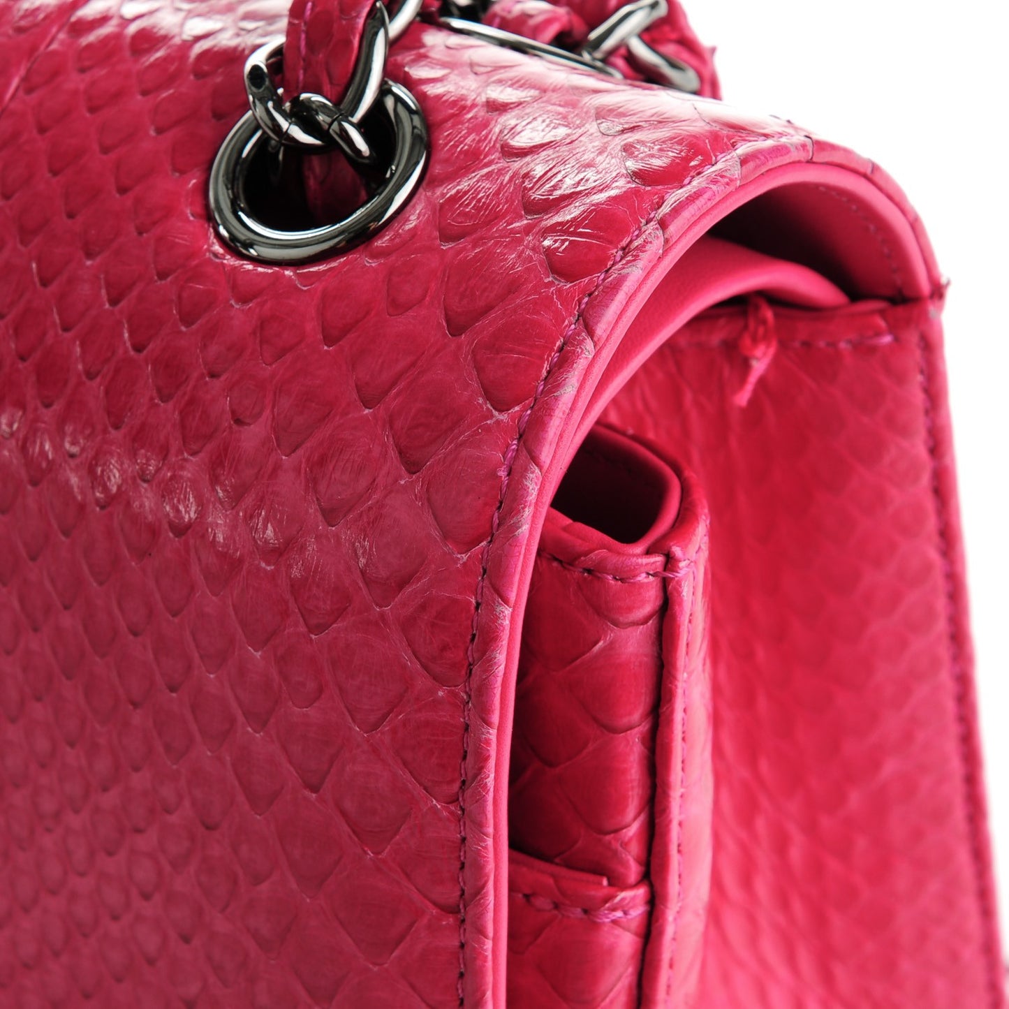 Python Jumbo Double Flap Dark Pink