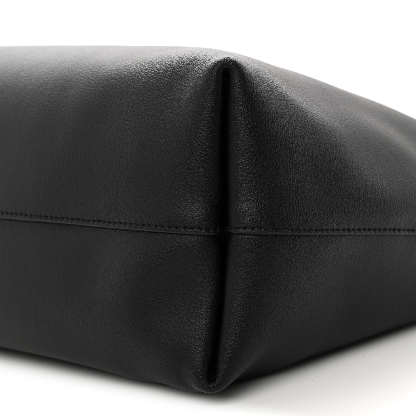 Calfskin Large Shopping Tote Black