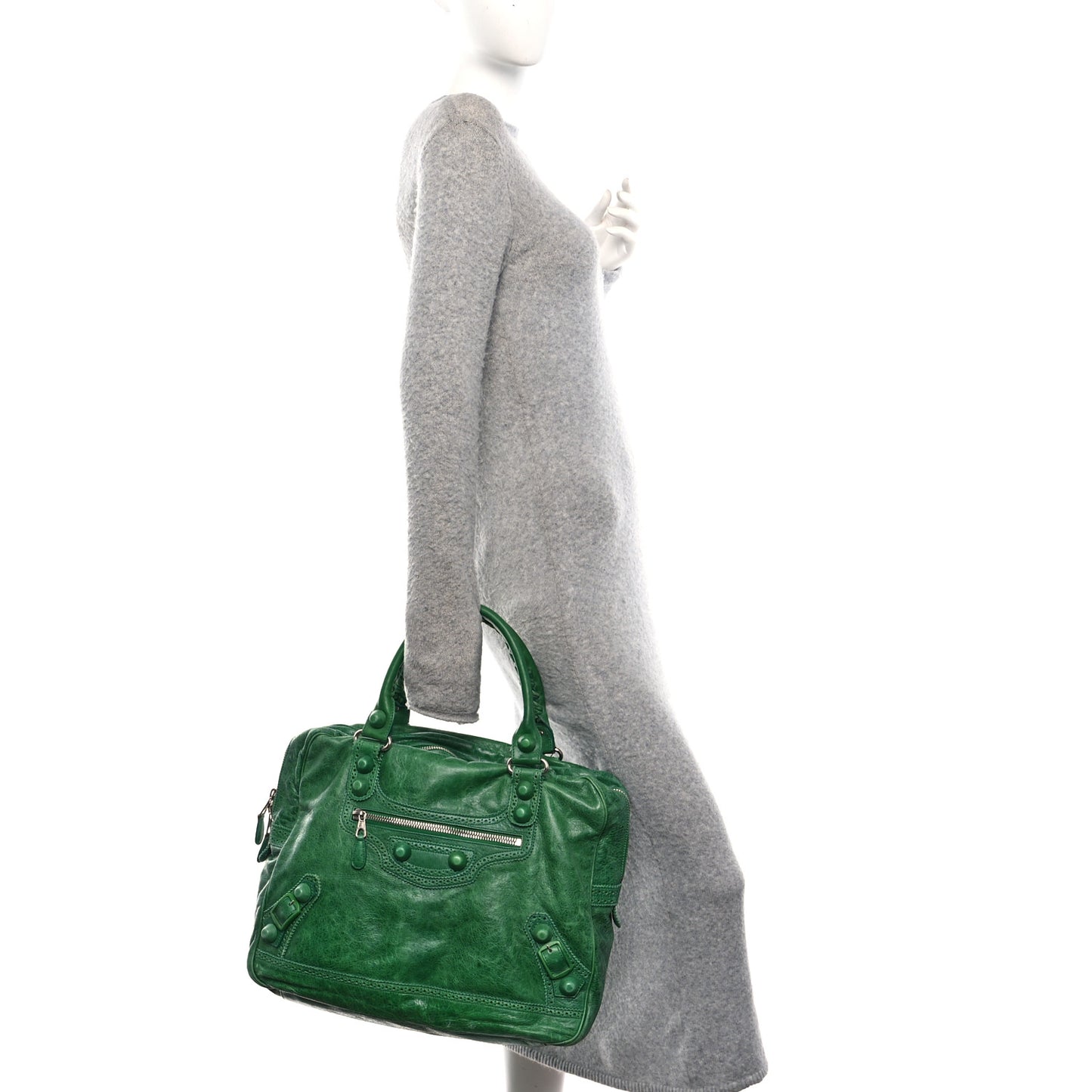 Agneau Giant Brogues Hardware Office Tote Pommier