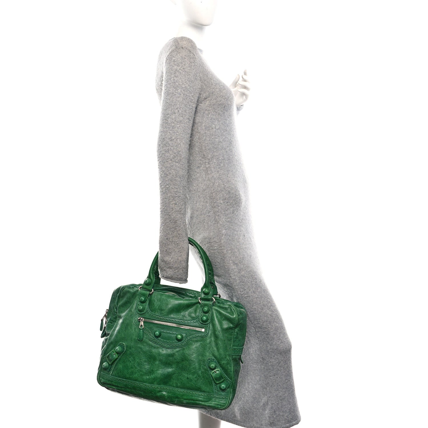 Balenciaga Agneau Giant Brogues Hardware Office Tote Pommier 2 of 11