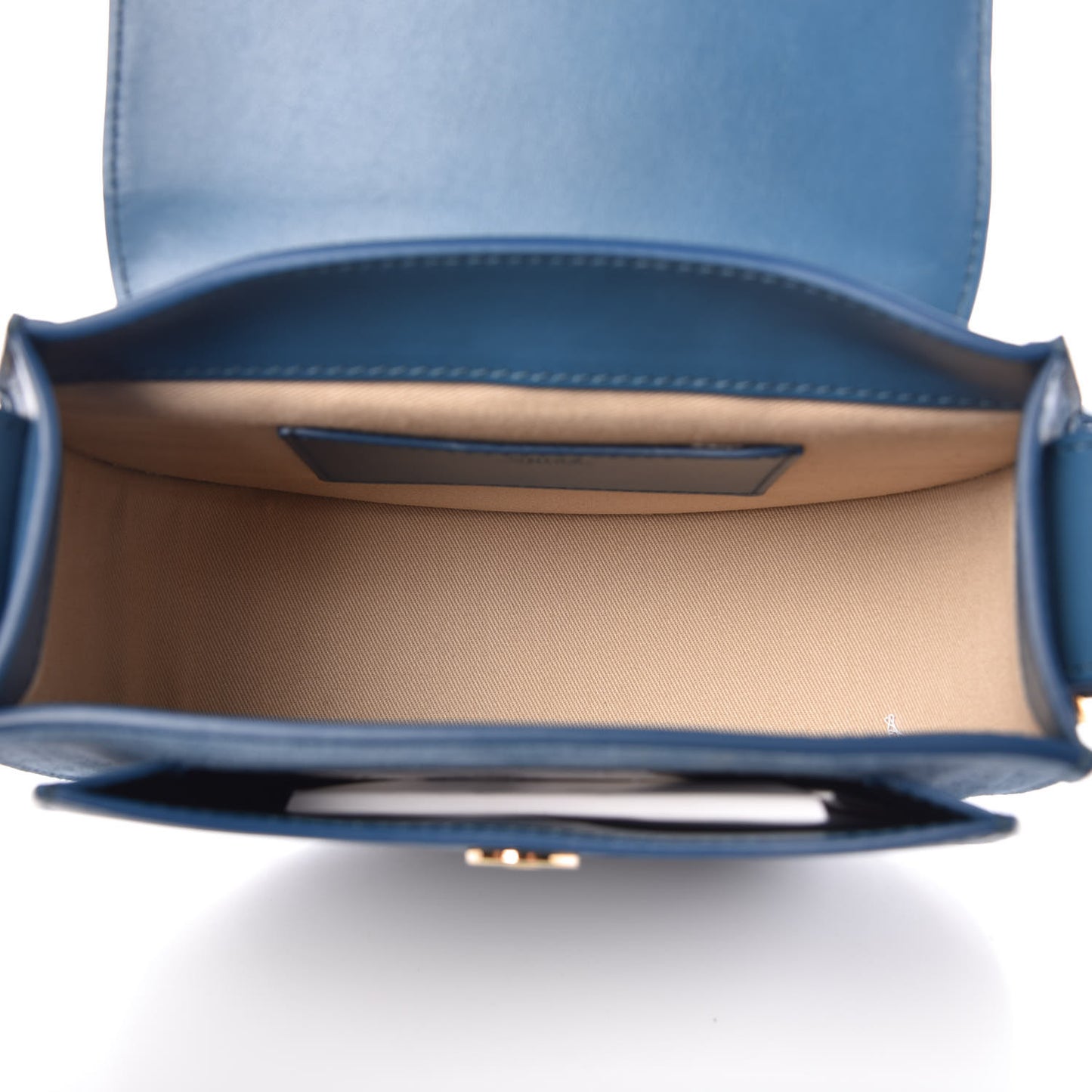 Calfskin Small Tess Bag Vinyl Blue