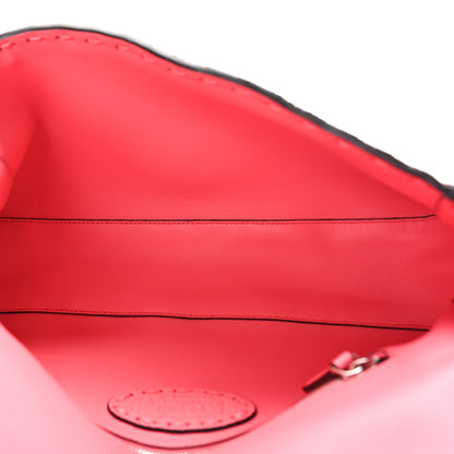 Fendi Cuoio Roma Sellerissima Nappa Sintetica Tape Stitch Baguette Pink Dalia 5 of 8